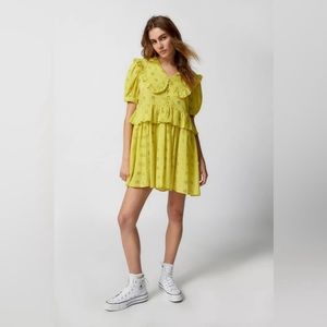 UO Scarlet Eyelet Mini Dress